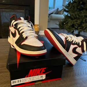 Nike Air Jordan 1 Retro High OG GS Black/Red/White size 6.5 with original box.